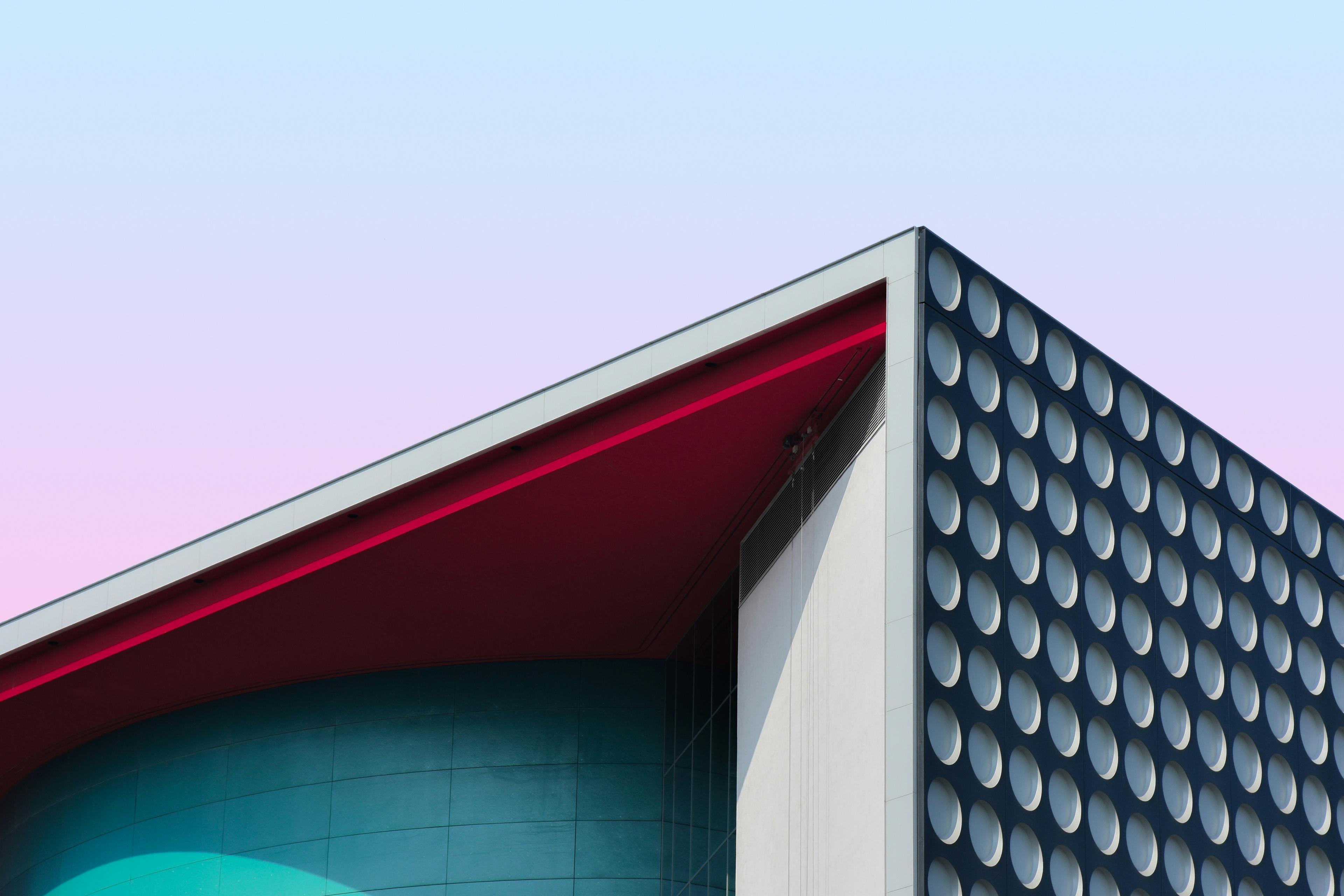 Exterior of a modern commercial building